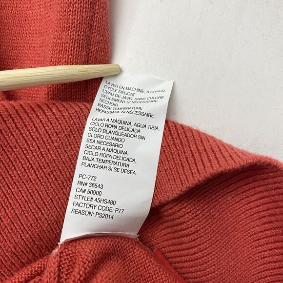 Lot of 2 V Neck IZOD Red Orange & WH Belk Blue Cotton Sweater Vests Men's Size L - Picture 7 of 16